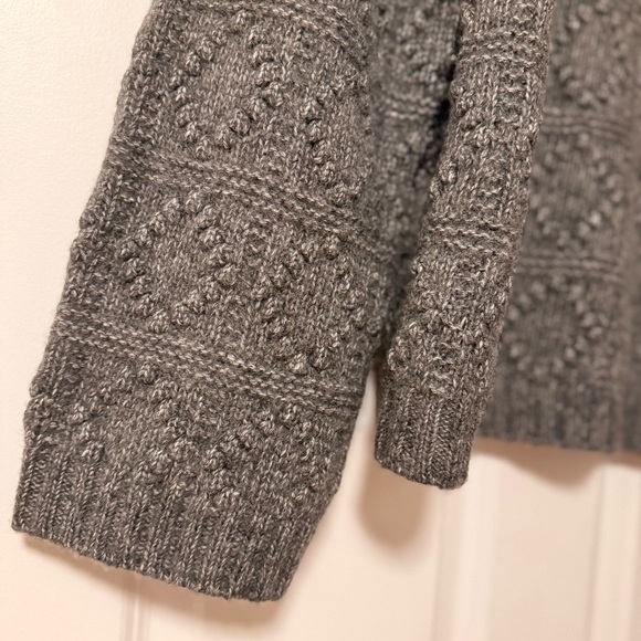 GANNI | Gray Bubble Textured Pullover Sweater - Picture 9 of 11